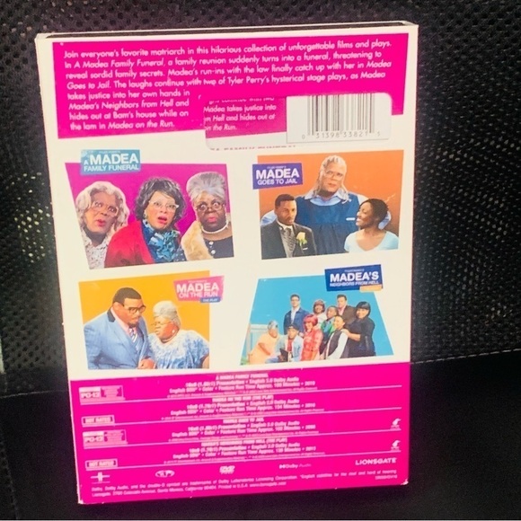 Tyler Perry Madeas 4 Film Collection DVD new sealed Family Funeral, Goes to Jail - Picture 2 of 3